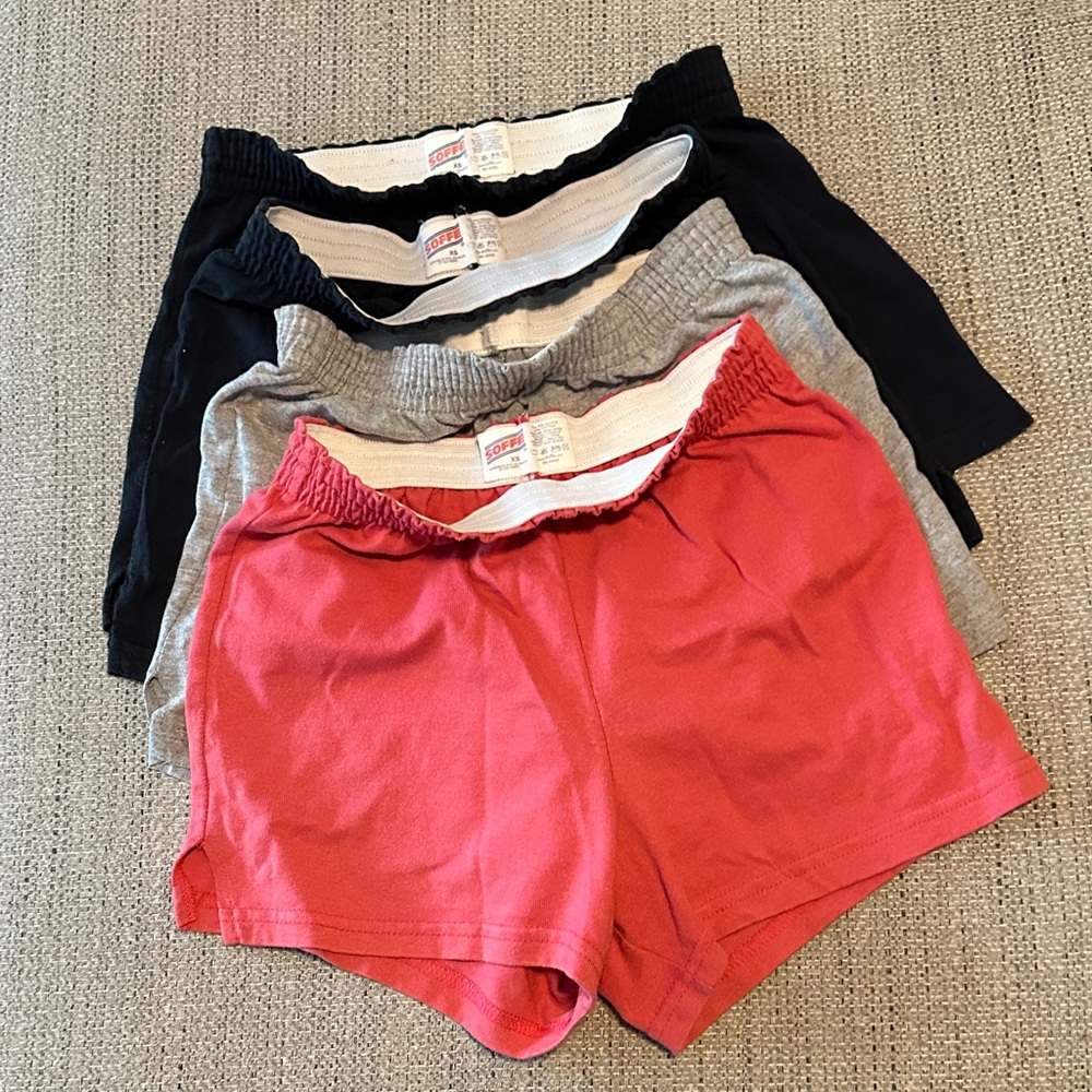 Soffe Women's Athletic Shorts - Red, Gray, Black